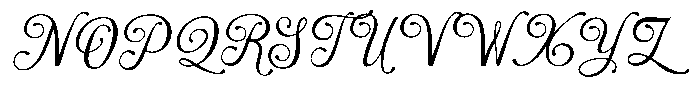Velations Font UPPERCASE