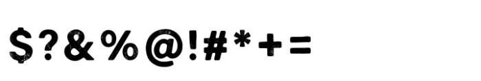 Veld Sans Bold Distressed Font OTHER CHARS