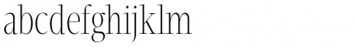 Velino Compressed Display Thin Font LOWERCASE