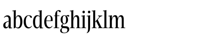 Velino Compressed Headline Book Font LOWERCASE