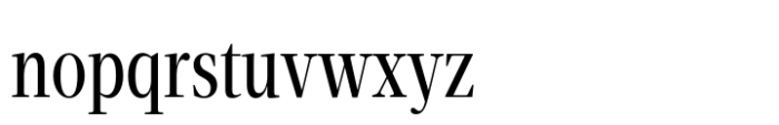 Velino Compressed Headline Comp Book Font LOWERCASE