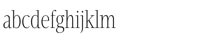 Velino Compressed Headline Thin Font LOWERCASE