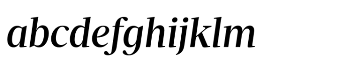 Velino Headline Medium Italic Font LOWERCASE