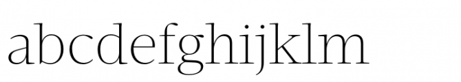 Velino Headline Thin Font LOWERCASE
