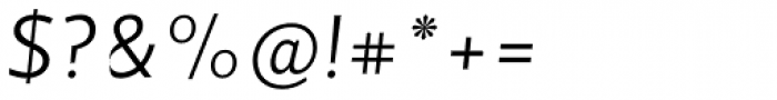 Velino Sans Light Italic Font OTHER CHARS
