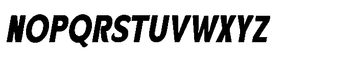 Velion Black Condensed Oblique Font UPPERCASE