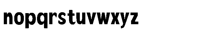 Velion Black Condensed Font LOWERCASE