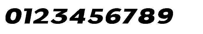 Velion Black Expanded Oblique Font OTHER CHARS