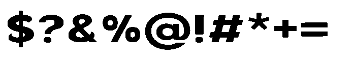 Velion Black Expanded Font OTHER CHARS