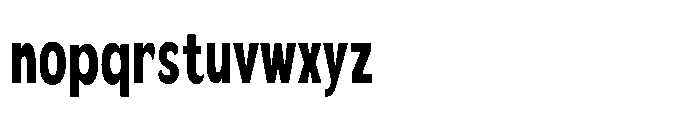 Velion Black Extra Condensed Font LOWERCASE