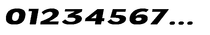 Velion Black Extra Expanded Oblique Font OTHER CHARS