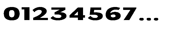 Velion Black Extra Expanded Font OTHER CHARS