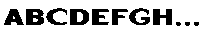 Velion Black Extra Expanded Font UPPERCASE