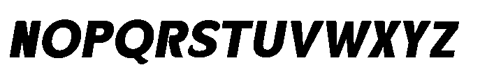 Velion Black Oblique Font UPPERCASE