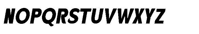Velion Black Semi Condensed Oblique Font UPPERCASE