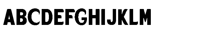 Velion Black Semi Condensed Font UPPERCASE