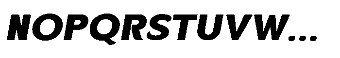 Velion Black Semi Expanded Oblique Font UPPERCASE