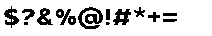 Velion Black Semi Expanded Font OTHER CHARS