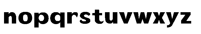 Velion Black Semi Expanded Font LOWERCASE