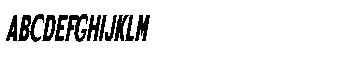 Velion Black Ultra Condensed Oblique Font UPPERCASE