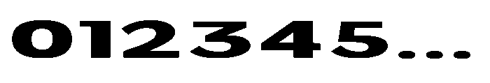 Velion Black Ultra Expanded Font OTHER CHARS