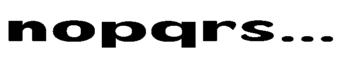 Velion Black Ultra Expanded Font LOWERCASE