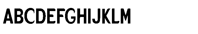 Velion Bold Condensed Font UPPERCASE
