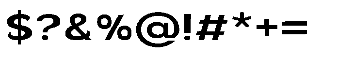 Velion Bold Expanded Font OTHER CHARS