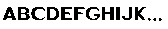 Velion Bold Expanded Font UPPERCASE