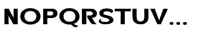 Velion Bold Expanded Font UPPERCASE