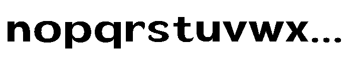 Velion Bold Expanded Font LOWERCASE