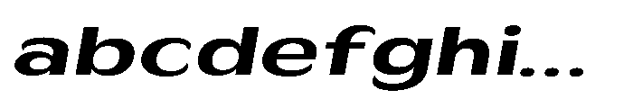 Velion Bold Extra Expanded Oblique FONT