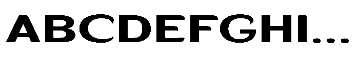 Velion Bold Extra Expanded Font UPPERCASE