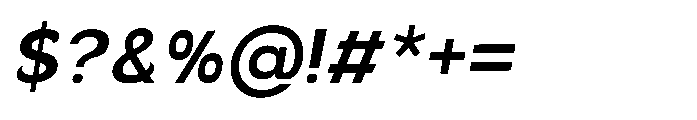Velion Bold Oblique Font OTHER CHARS