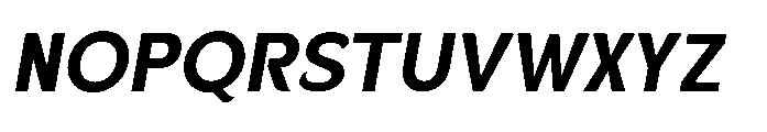 Velion Bold Oblique Font UPPERCASE
