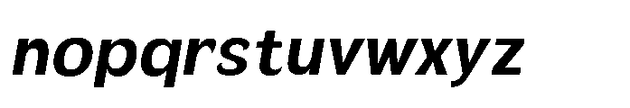 Velion Bold Oblique Font LOWERCASE
