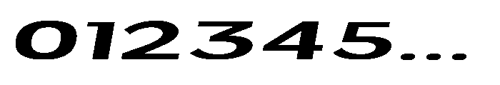 Velion Bold Ultra Expanded Oblique Font OTHER CHARS