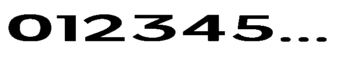 Velion Bold Ultra Expanded Font OTHER CHARS