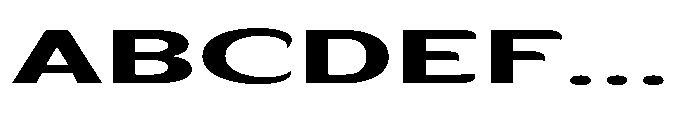 Velion Bold Ultra Expanded Font UPPERCASE