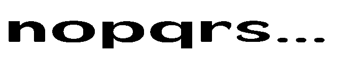 Velion Bold Ultra Expanded Font LOWERCASE