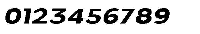 Velion Extra Bold Expanded Oblique Font OTHER CHARS