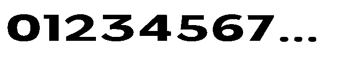 Velion Extra Bold Extra Expanded Font OTHER CHARS