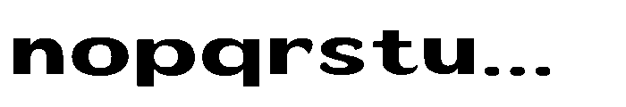 Velion Extra Bold Extra Expanded Font LOWERCASE