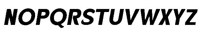 Velion Extra Bold Oblique Font UPPERCASE