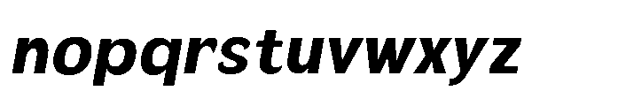 Velion Extra Bold Oblique Font LOWERCASE