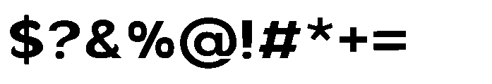 Velion Extra Bold Semi Expanded Font OTHER CHARS