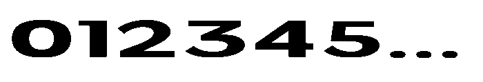 Velion Extra Bold Ultra Expanded Font OTHER CHARS