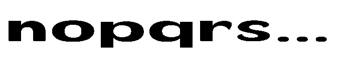 Velion Extra Bold Ultra Expanded Font LOWERCASE