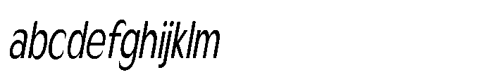 Velion Extra Condensed Oblique FONT
