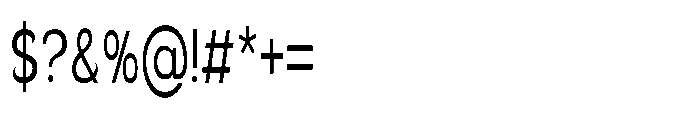 Velion Extra Condensed Font OTHER CHARS